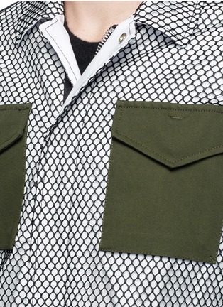 Detail View - Click To Enlarge - 3.1 PHILLIP LIM - Ukiyo-e vintage embroidery mesh field jacket