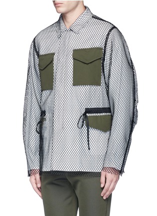 Front View - Click To Enlarge - 3.1 PHILLIP LIM - Ukiyo-e vintage embroidery mesh field jacket