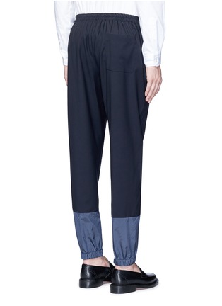 Back View - Click To Enlarge - 3.1 PHILLIP LIM - Grid cuff wool lounge pants