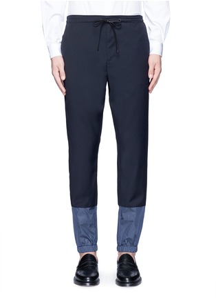 Main View - Click To Enlarge - 3.1 PHILLIP LIM - Grid cuff wool lounge pants