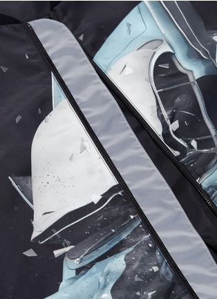 Detail View - Click To Enlarge - CHRISTOPHER KANE - 'Car crash' print bomber jacket