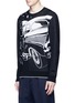Front View - Click To Enlarge - CHRISTOPHER KANE - 'Car Crash' jacquard sweater