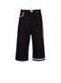 Main View - Click To Enlarge - CHRISTOPHER KANE - Neon tape cropped wide leg denim pants