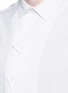 Detail View - Click To Enlarge - CHRISTOPHER KANE - Zigzag front placket cotton shirt