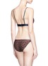 Back View - Click To Enlarge - 72930 - 'Wild Rose' leopard mesh back briefs