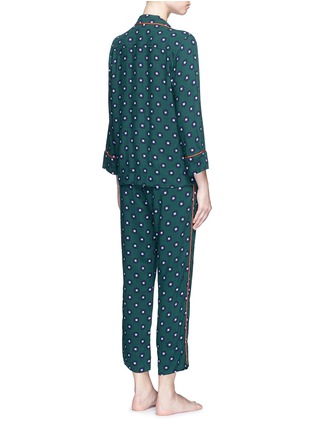 Back View - Click To Enlarge - 72930 - 'Donald T' scarab print pyjama shirt