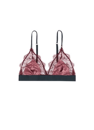 Main View - Click To Enlarge - 72930 - 'Love Lace' rose jacquard eyelash lace bralette