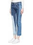 Front View - Click To Enlarge - 72951 - Colourblock skinny jeans