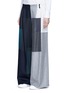 Front View - Click To Enlarge - 72951 - Patchwork wool flared pants
