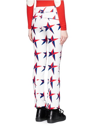 Back View - Click To Enlarge - PERFECT MOMENT - 'Aurora' star print flared ski pants