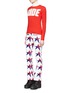 Figure View - Click To Enlarge - PERFECT MOMENT - 'Aurora' star print flared ski pants