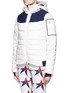 Front View - Click To Enlarge - PERFECT MOMENT - 'Amak' colourblock quilted down ski jacket