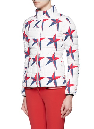 Front View - Click To Enlarge - PERFECT MOMENT - 'Mini Duvet II' star print quilted down ski jacket