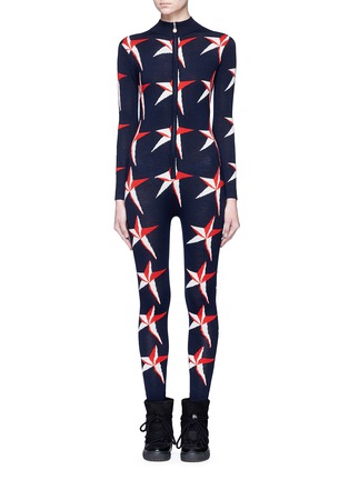 Main View - Click To Enlarge - PERFECT MOMENT - 'Star II' intarsia Merino wool knit jumpsuit