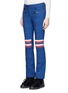 Front View - Click To Enlarge - PERFECT MOMENT - 'Aurora' quilted stripe flared ski pants