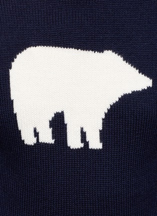 Detail View - Click To Enlarge - PERFECT MOMENT - Polar bear intarsia Merino wool sweater