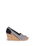 Main View - Click To Enlarge - 90294 - 'Classic' chevron cork wedge sandals