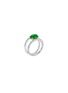 Figure View - Click To Enlarge - SAMUEL KUNG - Diamond jade 18k white gold cutout ring