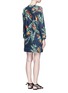 Back View - Click To Enlarge - WE ARE HANDSOME - 'The Bazaar' tropical cotton drawstring tunic dress