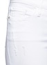 Detail View - Click To Enlarge - FRAME - 'Le Skinny De Jeanne' distressed cropped jeans