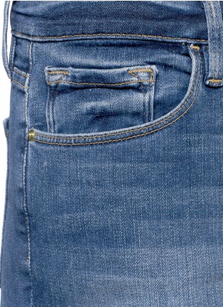 Detail View - Click To Enlarge - FRAME - 'Le Cut Off' frayed denim shorts
