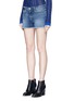 Front View - Click To Enlarge - FRAME - 'Le Cut Off' frayed denim shorts