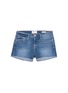 Main View - Click To Enlarge - FRAME - 'Le Cut Off' frayed denim shorts