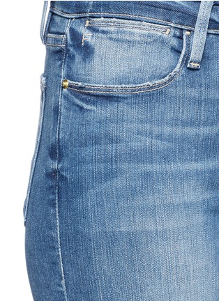 Detail View - Click To Enlarge - FRAME - 'Le High Skinny' ripped knee jeans