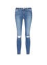 Main View - Click To Enlarge - FRAME - 'Le High Skinny' ripped knee jeans