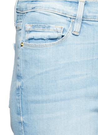 Detail View - Click To Enlarge - FRAME - x Inez & Vinoodh 'Inez' whiskered flared jeans