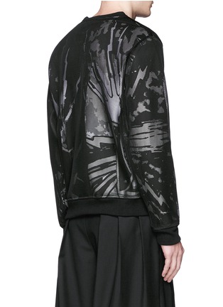 Back View - Click To Enlarge - HACULLA - 'Electric City' print mesh overlay top