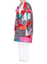 Front View - Click To Enlarge - ROKSANDA - Marled mix tapestry jacquard oversize coat