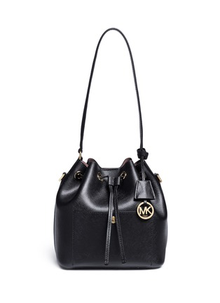 Detail View - Click To Enlarge - MICHAEL KORS - 'Greenwich' saffiano leather bucket bag