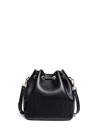 Back View - Click To Enlarge - MICHAEL KORS - 'Greenwich' saffiano leather bucket bag