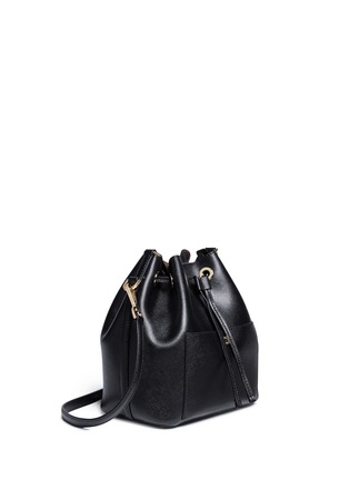 Front View - Click To Enlarge - MICHAEL KORS - 'Greenwich' saffiano leather bucket bag