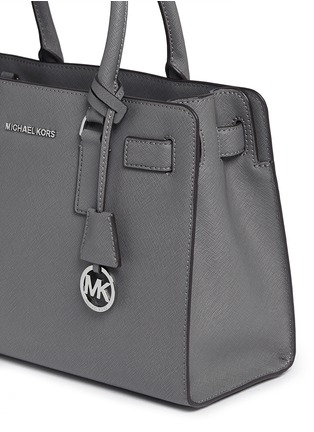 Detail View - Click To Enlarge - MICHAEL KORS - 'Dillon' saffiano leather satchel