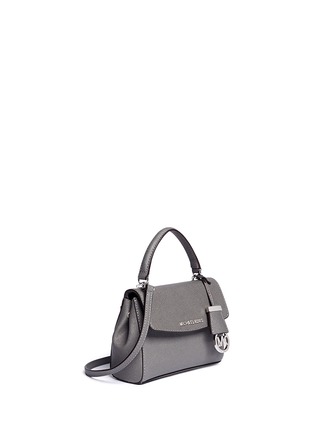 Front View - Click To Enlarge - MICHAEL KORS - 'Ava' petite saffiano leather crossbody bag