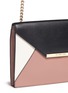Detail View - Click To Enlarge - MICHAEL KORS - 'Lana' colourblock envelope leather clutch