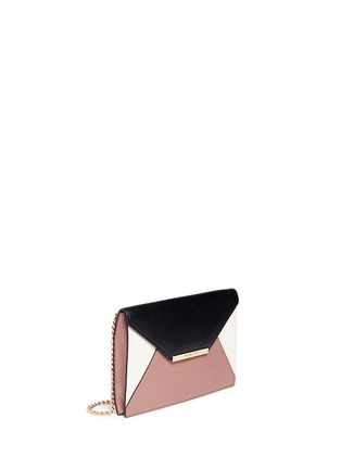 Front View - Click To Enlarge - MICHAEL KORS - 'Lana' colourblock envelope leather clutch