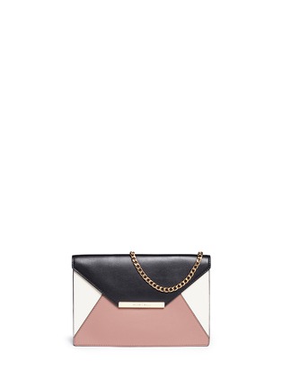 Main View - Click To Enlarge - MICHAEL KORS - 'Lana' colourblock envelope leather clutch