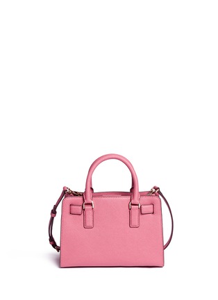 Back View - Click To Enlarge - MICHAEL KORS - 'Dillon' small saffiano leather satchel