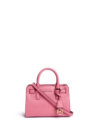 Main View - Click To Enlarge - MICHAEL KORS - 'Dillon' small saffiano leather satchel