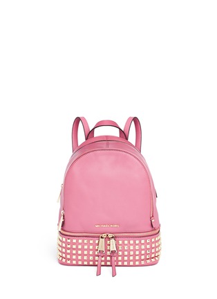 Main View - Click To Enlarge - MICHAEL KORS - 'Rhea' small stud leather backpack