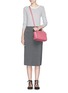 Figure View - Click To Enlarge - MICHAEL KORS - 'Selma Stud' medium saffiano leather messenger bag