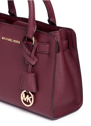 Detail View - Click To Enlarge - MICHAEL KORS - 'Dillon' small saffiano leather satchel