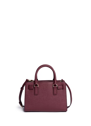 Back View - Click To Enlarge - MICHAEL KORS - 'Dillon' small saffiano leather satchel