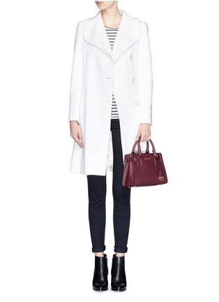 Figure View - Click To Enlarge - MICHAEL KORS - 'Dillon' small saffiano leather satchel