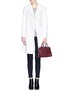 Figure View - Click To Enlarge - MICHAEL KORS - 'Dillon' small saffiano leather satchel