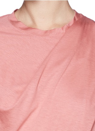 Detail View - Click To Enlarge - JIL SANDER - Asymmetric pleat shoulder top
