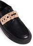 Detail View - Click To Enlarge - EUGÈNE RICONNEAUS - 'Inez' metal plate leather low top sneakers